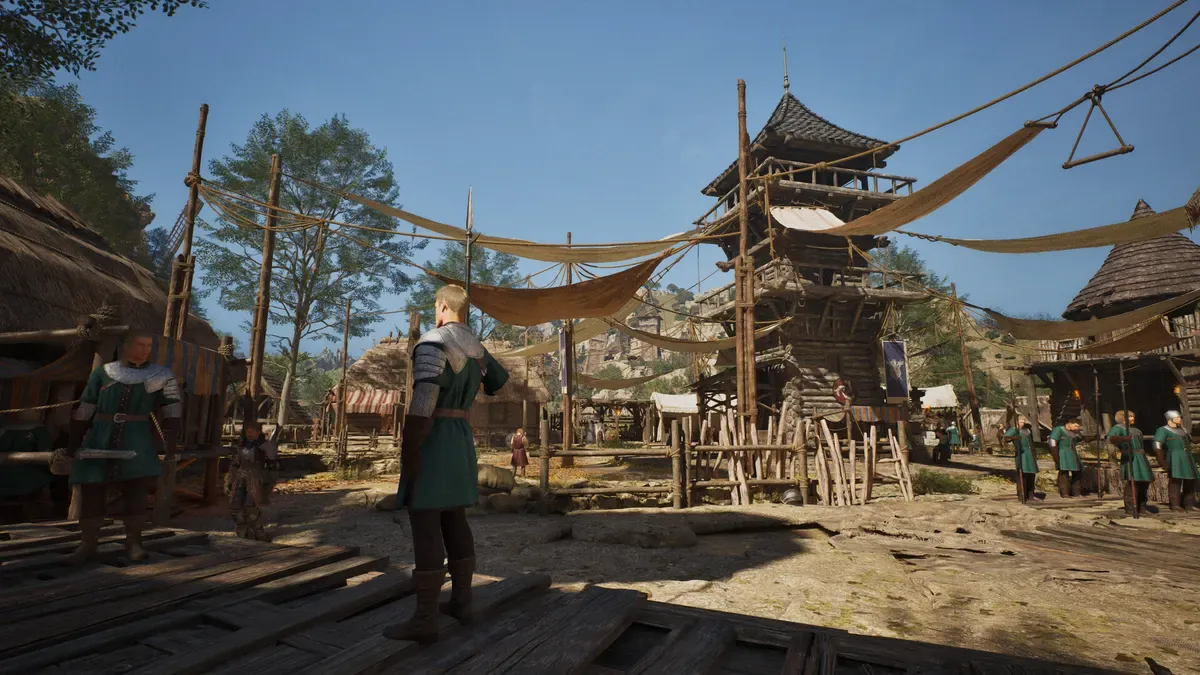 ArcheAge Chronicles town marketplace scene in Diamond Shores